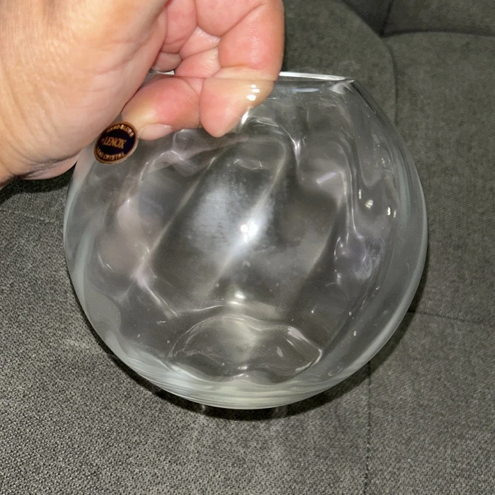 Lenox hand blown lead crystal bowl